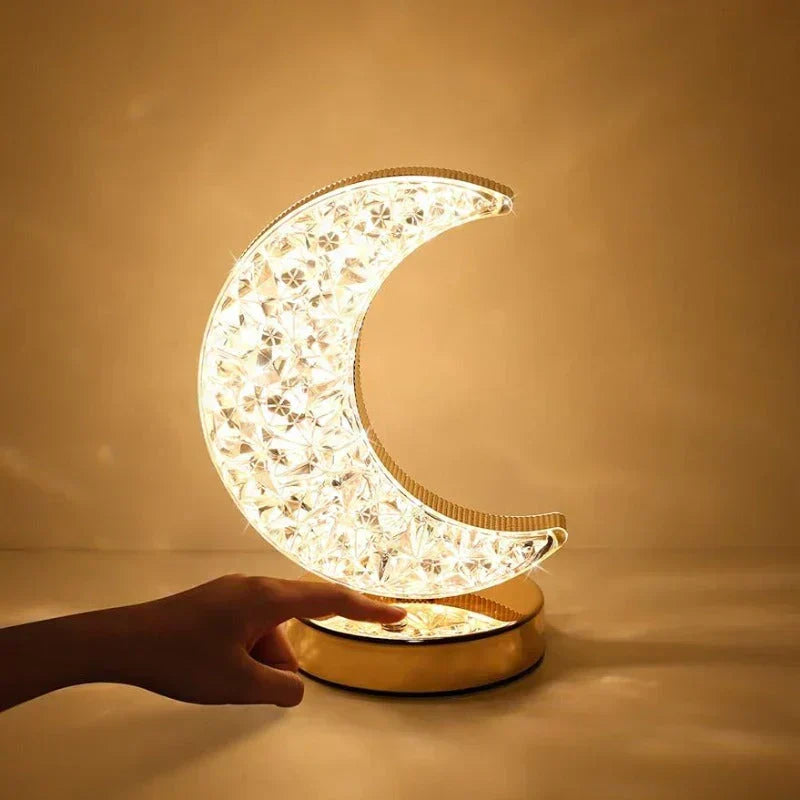 Stylish Dimmable Table Lamp with Crystal Accents for Home Interior
