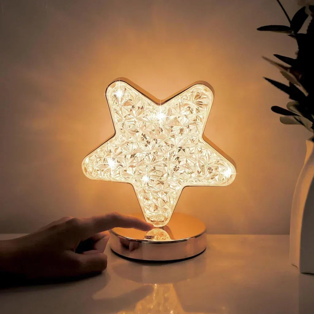 Stylish Dimmable Table Lamp with Crystal Accents for Home Interior