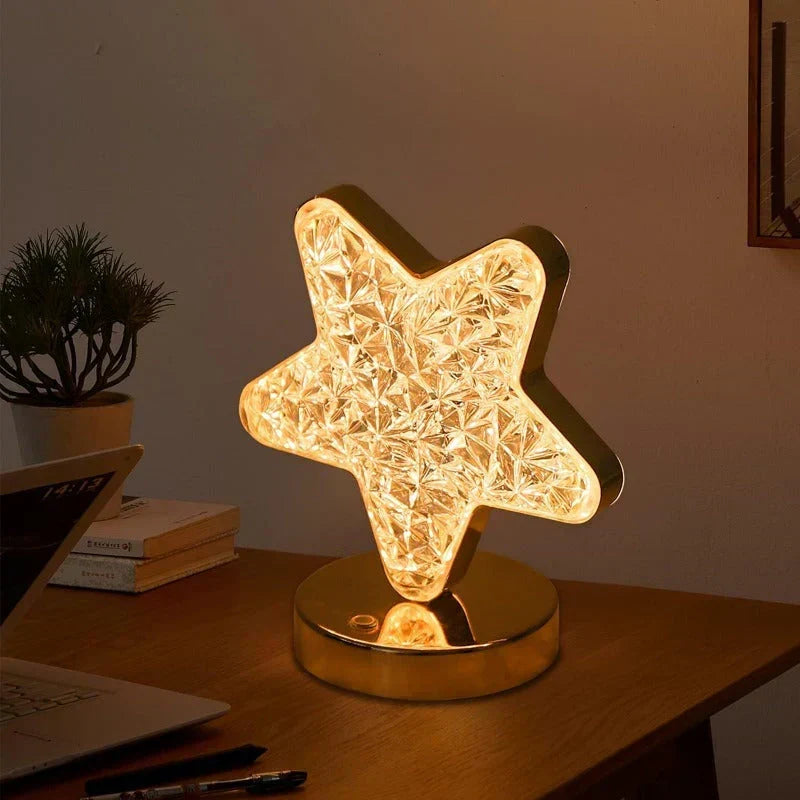 Stylish Dimmable Table Lamp with Crystal Accents for Home Interior