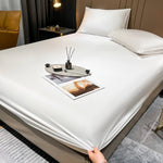 Deep Pocket Fitted Sheet in Long-Staple Cotton for Unisex Bedding