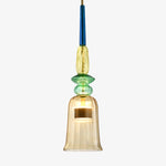 Stylish Colored Glass Hanging Light Fixture