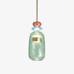 Stylish Colored Glass Hanging Light Fixture