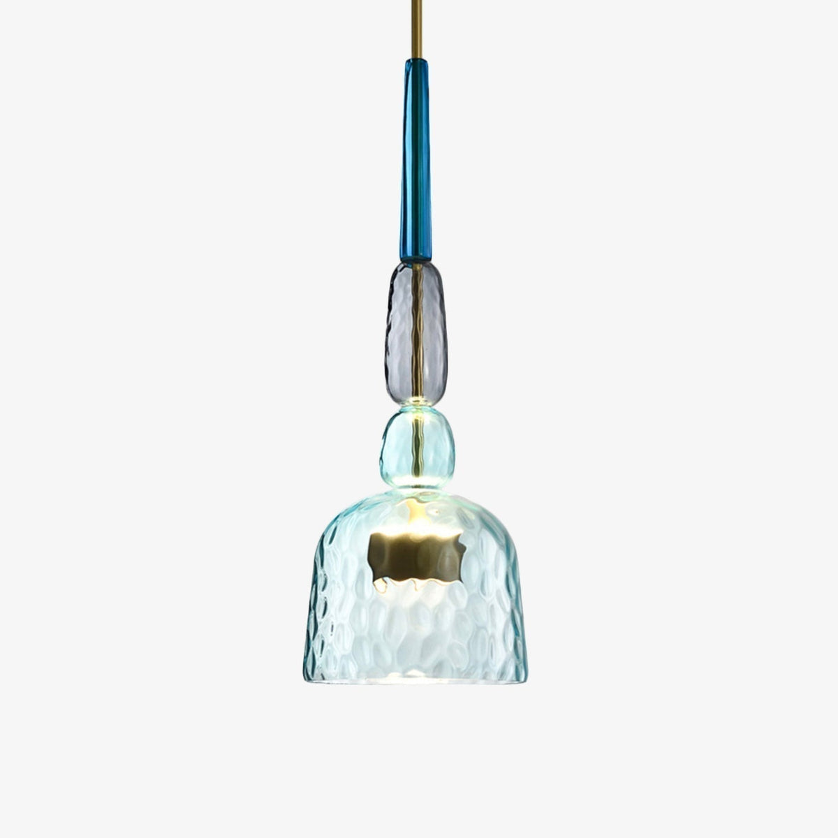 Stylish Colored Glass Hanging Light Fixture