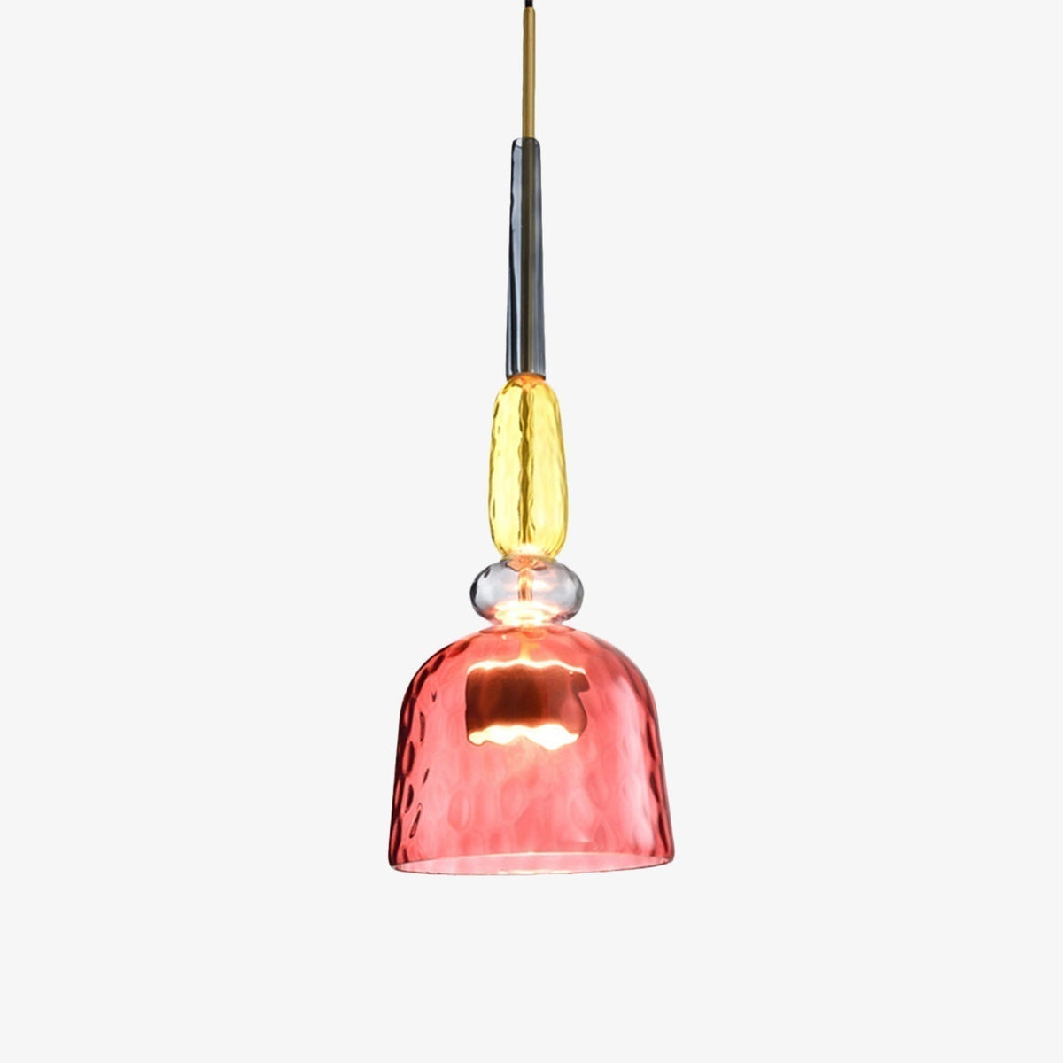 Stylish Colored Glass Hanging Light Fixture