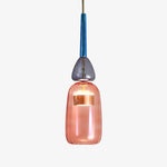 Stylish Colored Glass Hanging Light Fixture