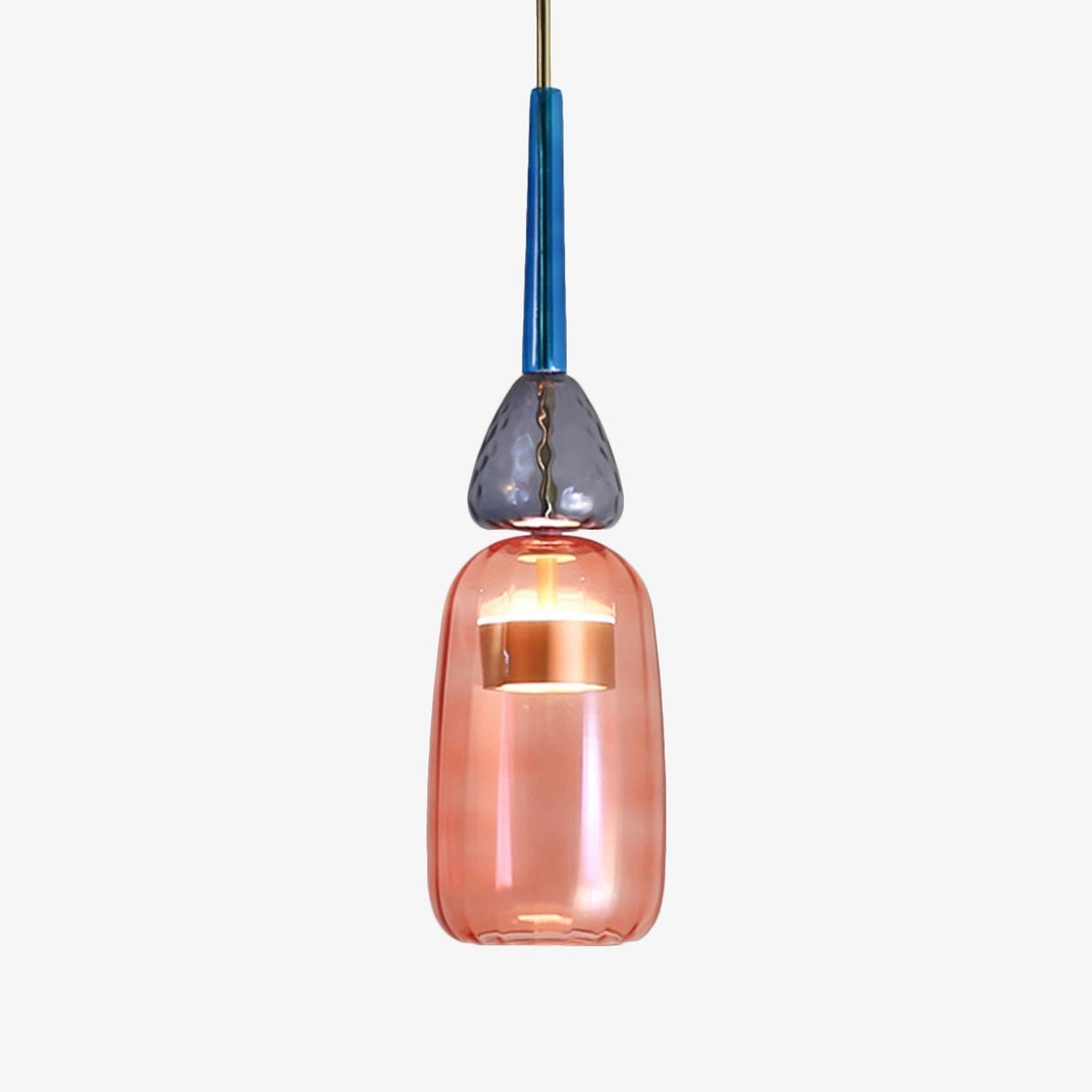 Stylish Colored Glass Hanging Light Fixture