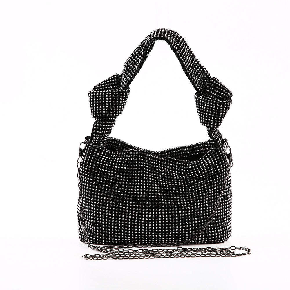 Chic Evening Clutch with Rhinestones for Women