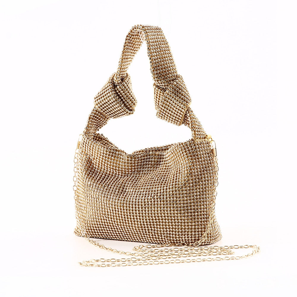 Chic Evening Clutch with Rhinestones for Women