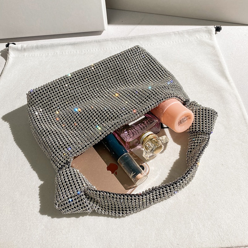 Chic Evening Clutch with Rhinestones for Women