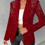 Slim Fit Blazer for Women Featuring Chic Pearl Accents