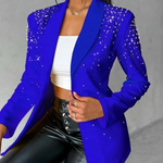 Slim Fit Blazer for Women Featuring Chic Pearl Accents