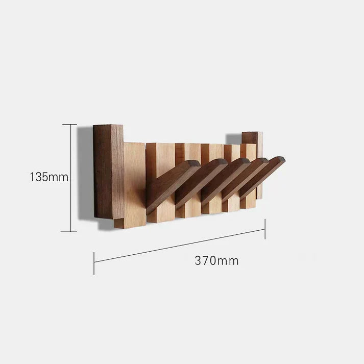 Harmonischer Holzkleiderständer mit Haken für Flur und Wohnzimmer