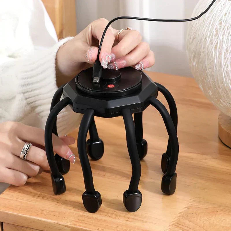 Tragbarer Kopf-Massager zur Stressreduktion und Haarausfallprävention
