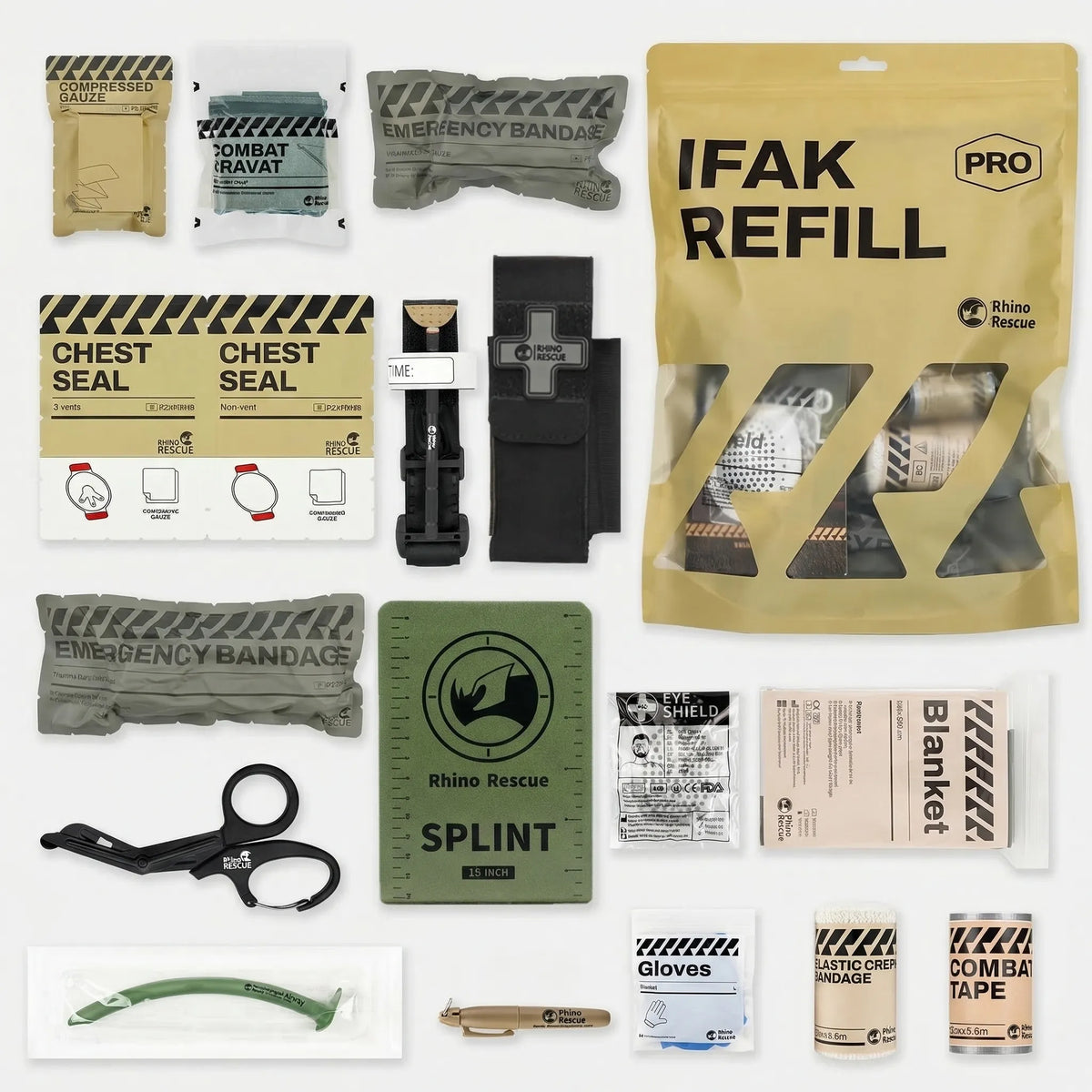 Tactical First Aid Kit for Emergency Trauma Situations