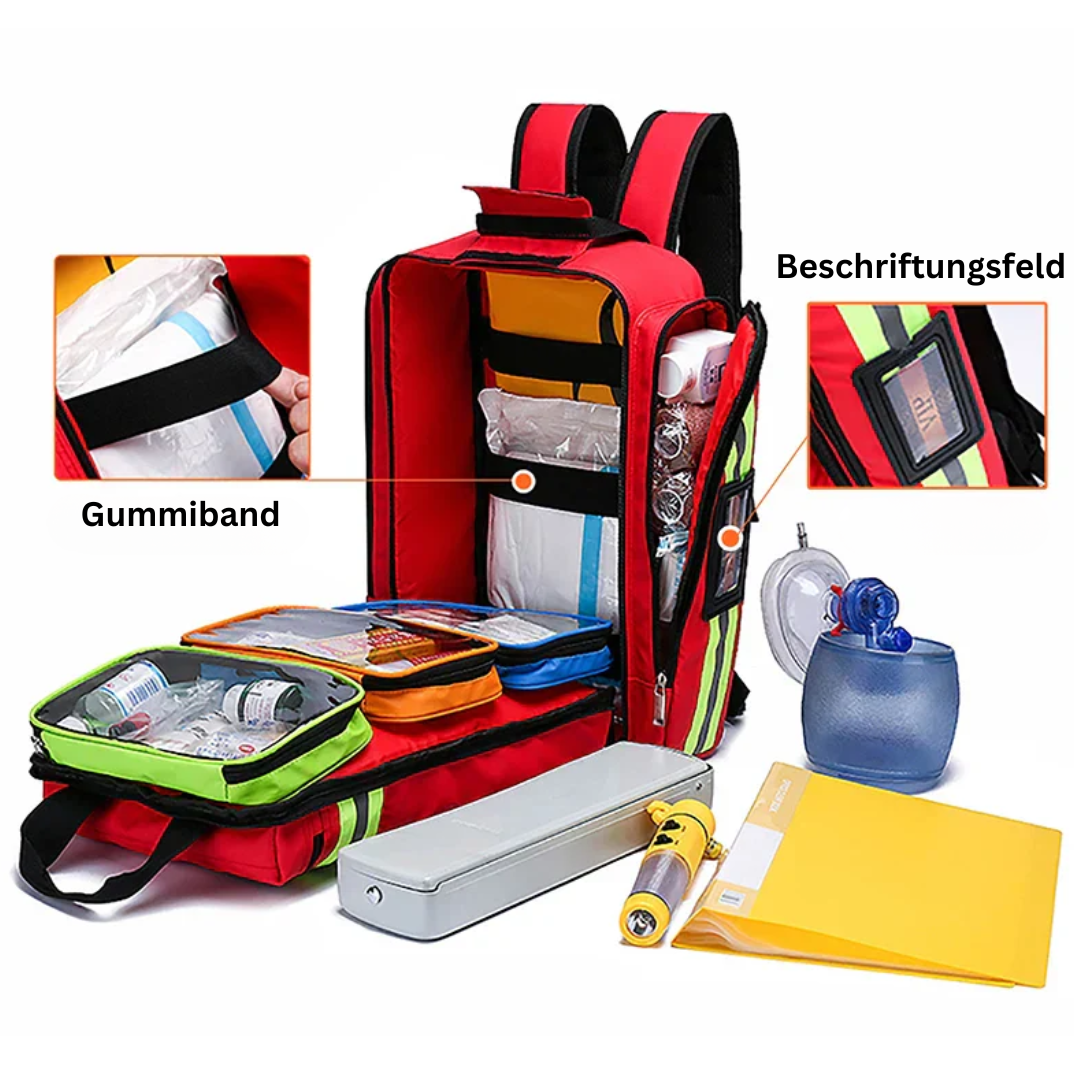 Wasserdichter Erste-Hilfe-Rucksack für Rettung und medizinische Notfälle