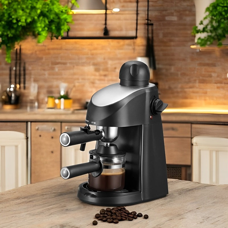 Espressomaschine mit 3,5 Bar und integriertem Dampfstab