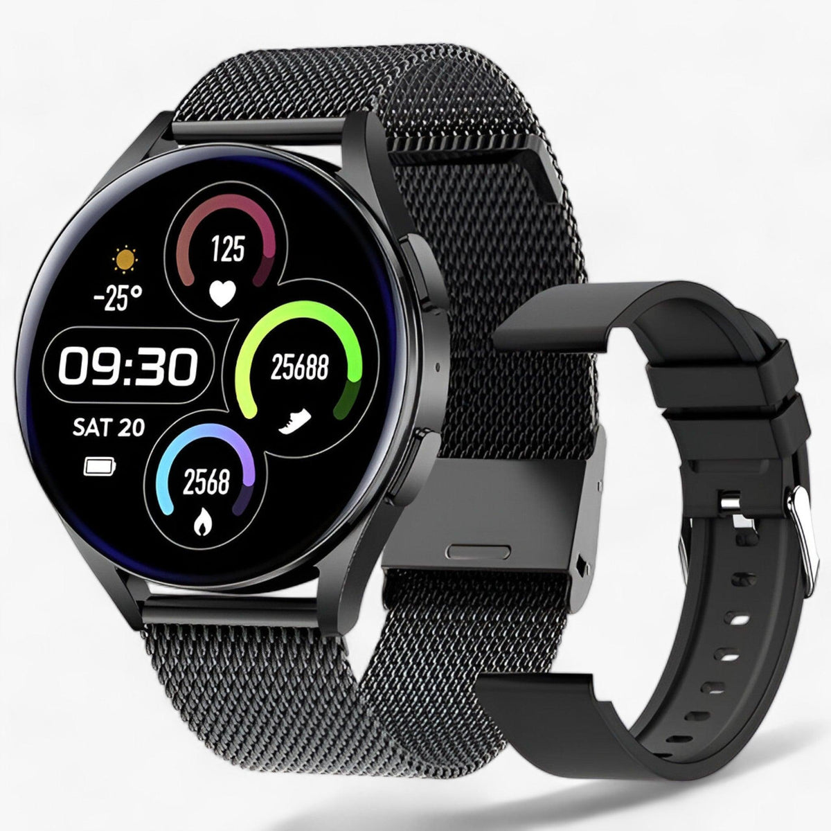 Health Monitoring Smartwatch for Men and Women with Stylish Design