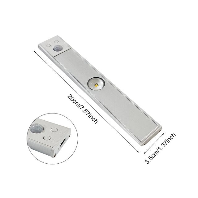 Kabelloses LED-Bewegungslampe – Wiederaufladbar und einfach anbringbar
