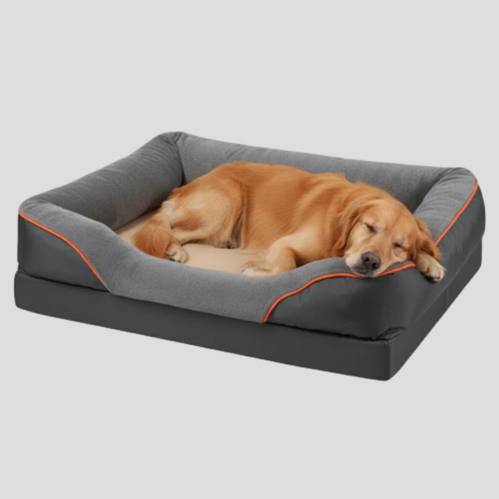 Spacious Dog Bed with Memory Foam for Comfort