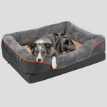 Spacious Dog Bed with Memory Foam for Comfort
