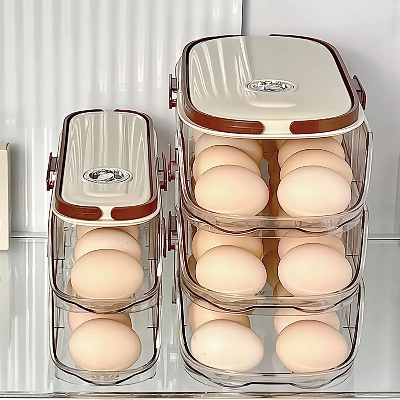 Egg Roller Refrigerator Organizer | Automatic Storage System