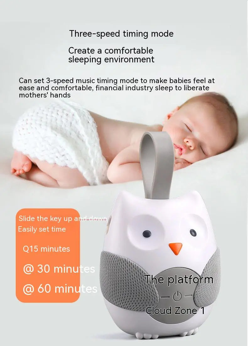Tragbare Soundmaschine für Babys – Eule mit Musik und Geräuschen zur Einschlafhilfe