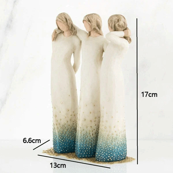 Herzliche Verbindung | Handgefertigte Figur der Freundschaft