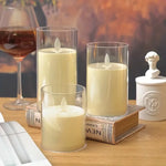 Atmospheric LED candles for a safe ambiance