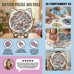 Holzpuzzle für Katzen