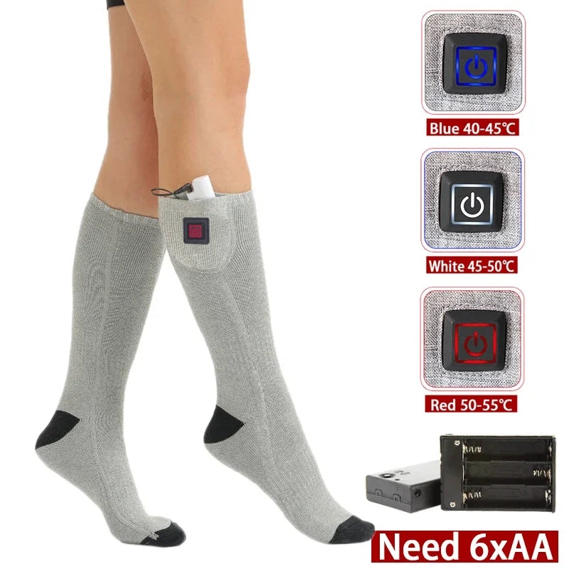 Rechargeable Heated Socks for Outdoor Enthusiasts