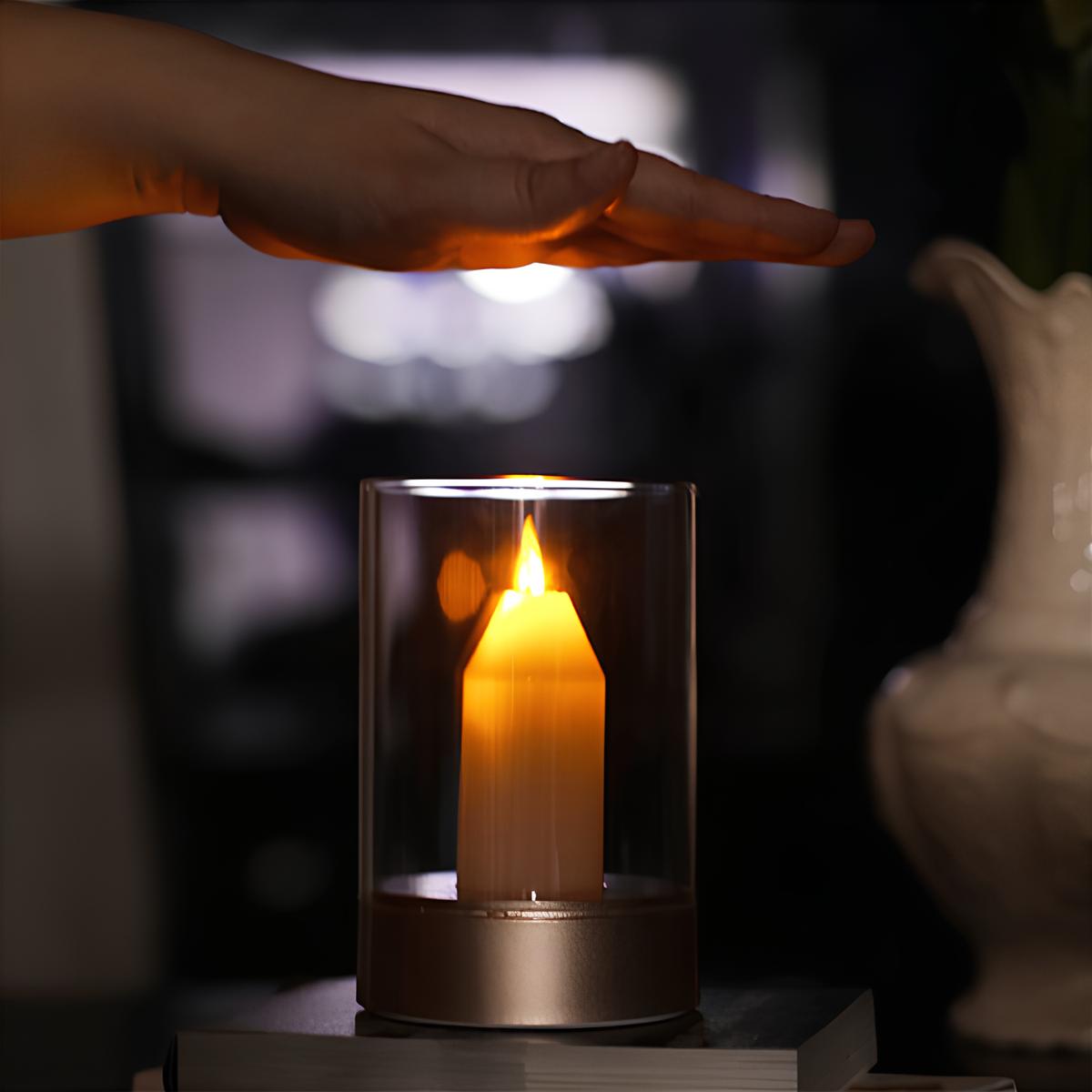 Elegante LED-Kerzenlampe mit Gestensteuerung - Glanzlicht