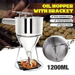 Precise Stainless Steel Batter Dispenser with Stand for Perfect Portions | 600 ml or 1200 ml