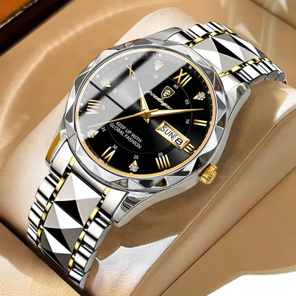Elegante Herrenarmbanduhr mit präziser Quarztechnologie