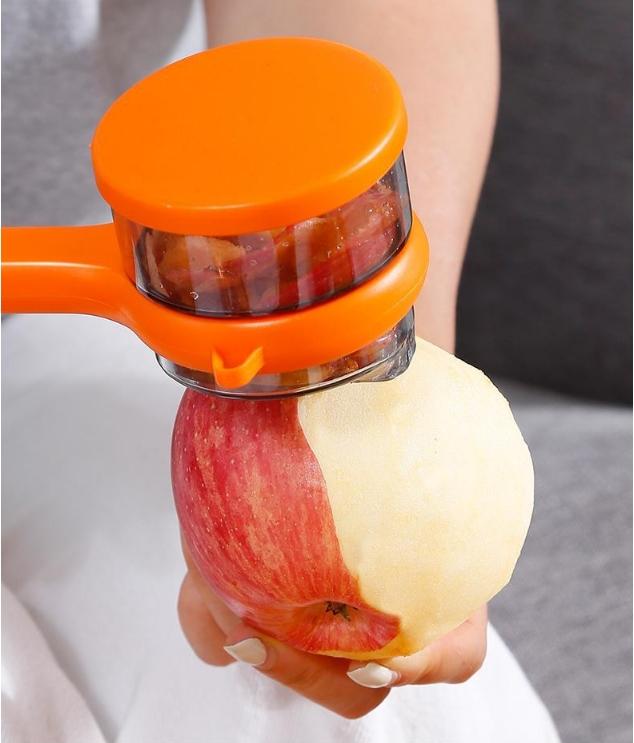 Doppelseitiges Edelstahl-Schälmesser mit Aufbewahrungsbox