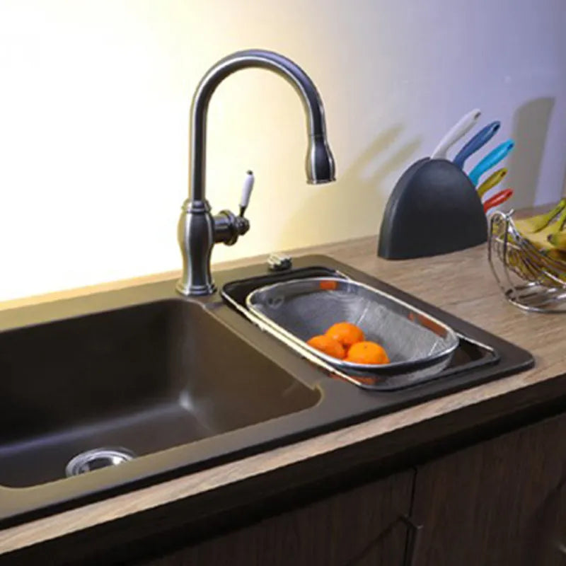 Kitchen Utensil - Foldable Stainless Steel Dish Drainer