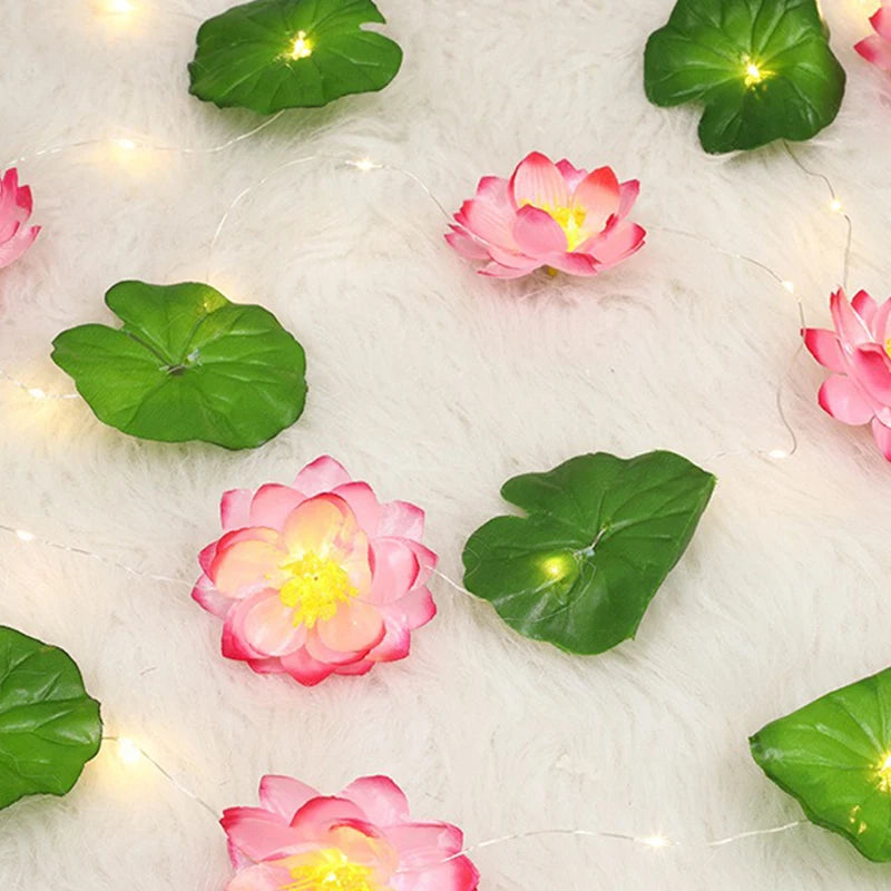 Elegante LED-Blütenlichterkette | Flexibel einsetzbar | Für Garten und Feste