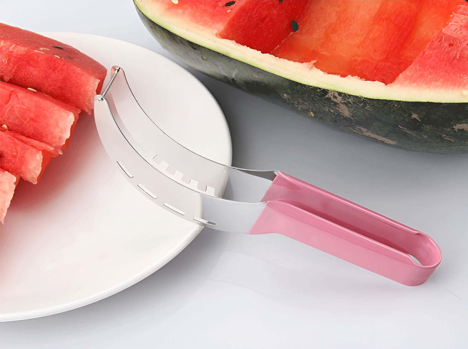 FruitSlicer - Stainless Steel Watermelon Slicer for Perfect Slices