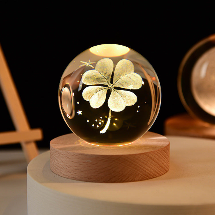 3D Kristalllicht mit LED für eine entspannte Atmosphäre