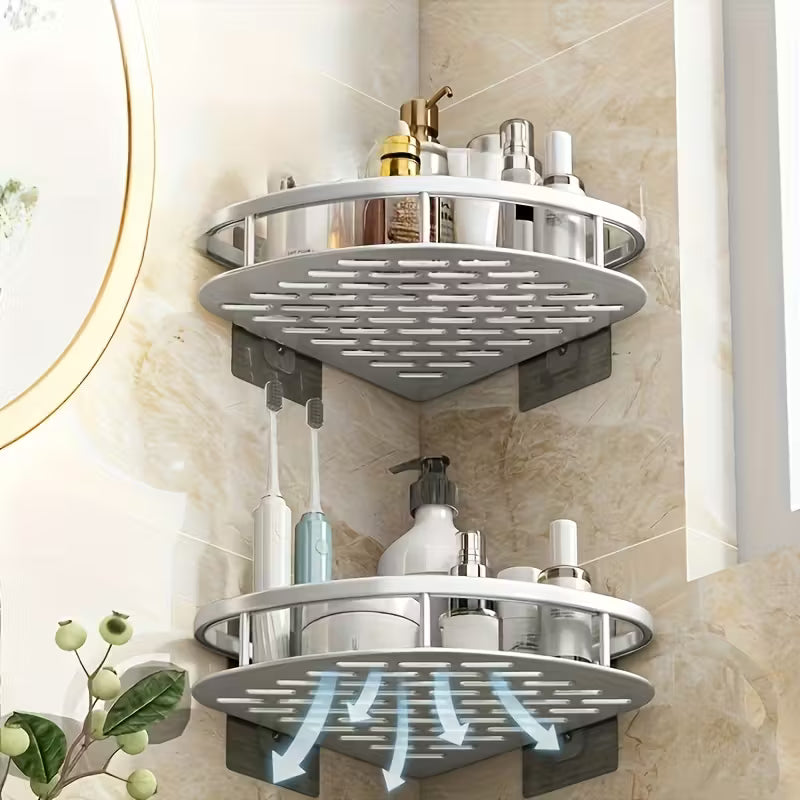 AquaStil – Stilvolles Duschregal ohne Bohren für idealen Platz