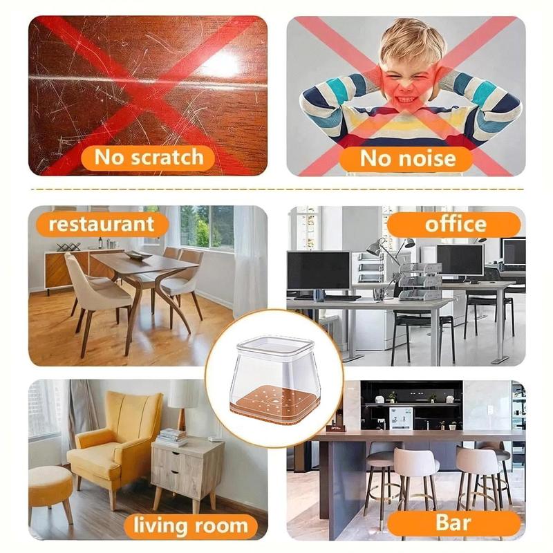 SilentGuard – Gentle Chair Glides for Scratch-Free Floors