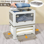 Practical Foldable Storage Box with Wheels – 27 L / 40 L / 53 L