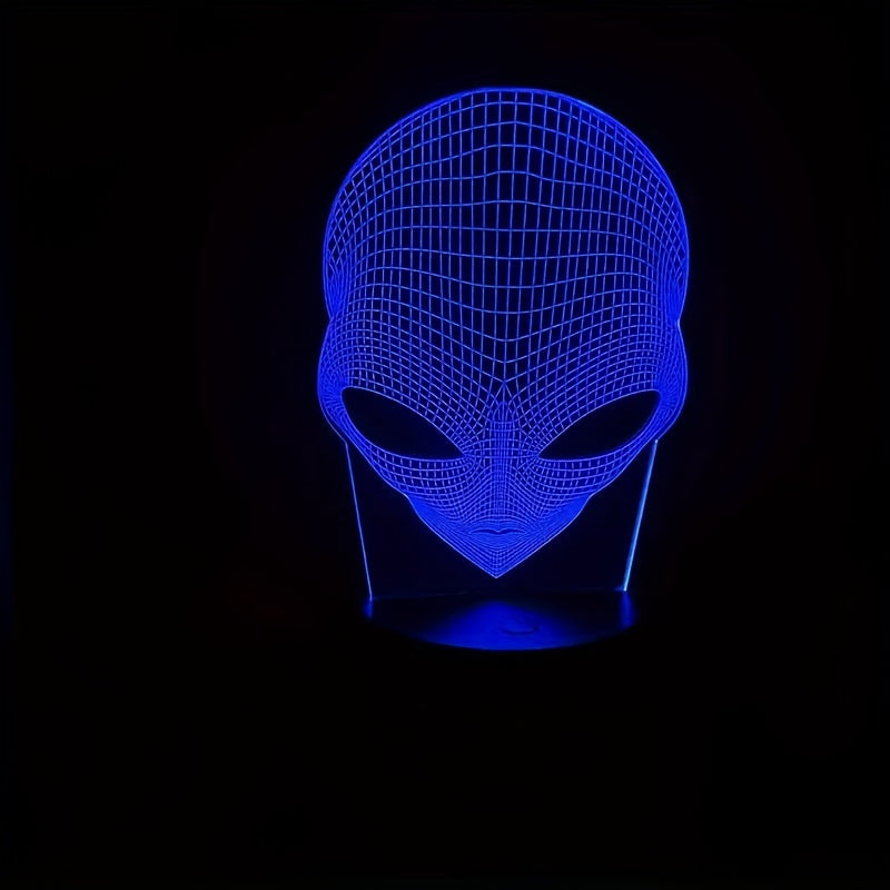 3D-Alienslampe mit LED-Farbeleuchtung und Touch-Steuerung