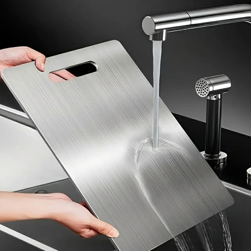 Versatile Stainless Steel Cutting Board – Hygienic and Easy to Clean