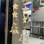 Weihnachtsfensterbeleuchtung mit Saugnapf