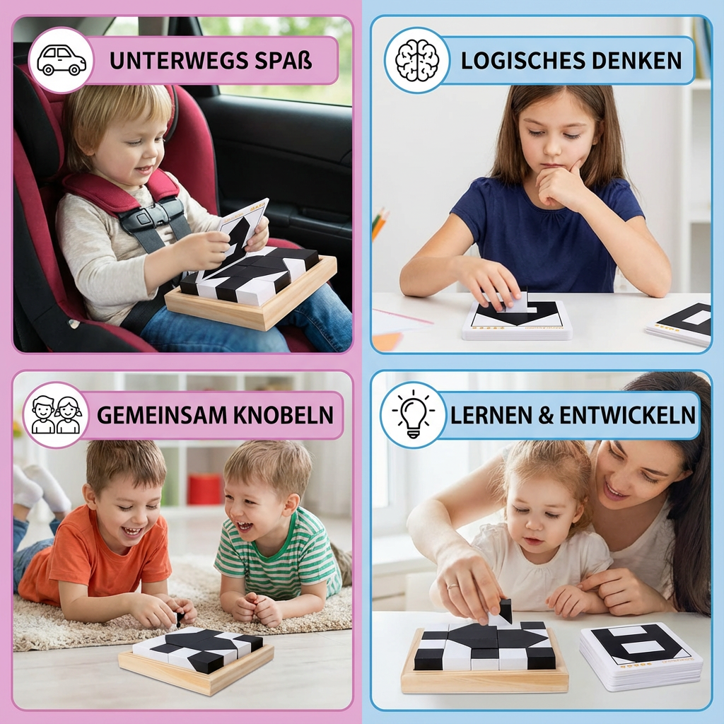 Taschenformat Logikspiel mit zwei Farben