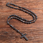 Spiritueller Anhänger mit Tigerauge und Lapislazuli – Rosenkranz für Männer