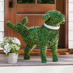 Kreativer Gartenhund aus Kunstbuchsbaum