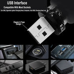 Glanzlicht USB Ambient Lamp | Portable & Touch-Controlled | LED Glass Light for Car, Bedroom & Travel