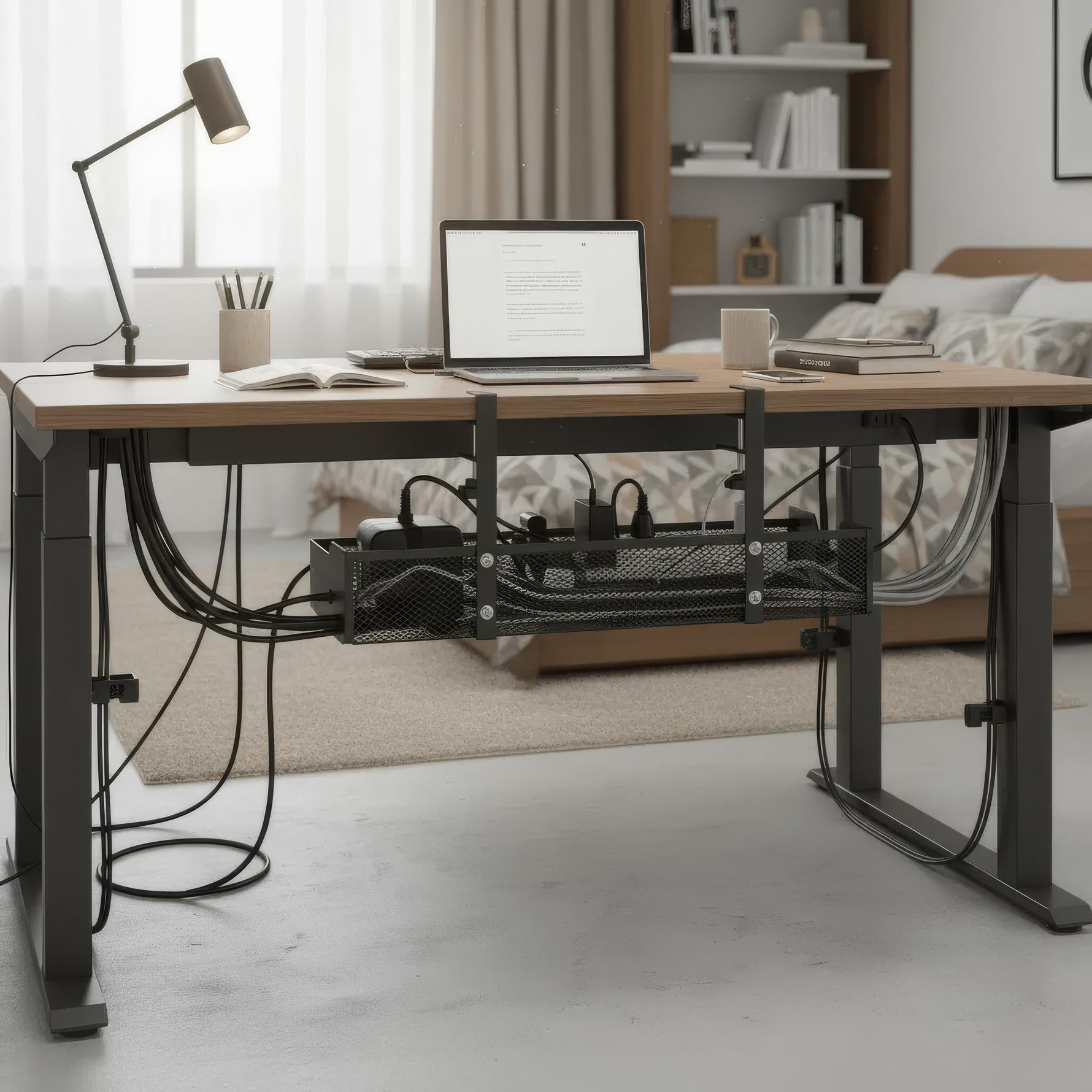 Cable Organization Without Drilling – Practical Under-Desk Solution