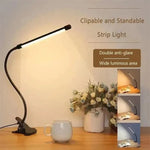 FlexiBright LED-Klemmleuchte | 3 Lichtmodi & 10 Helligkeitsstufen | USB-betrieben | Flexibler Arm | Augenschonend & Dimmbarkeit